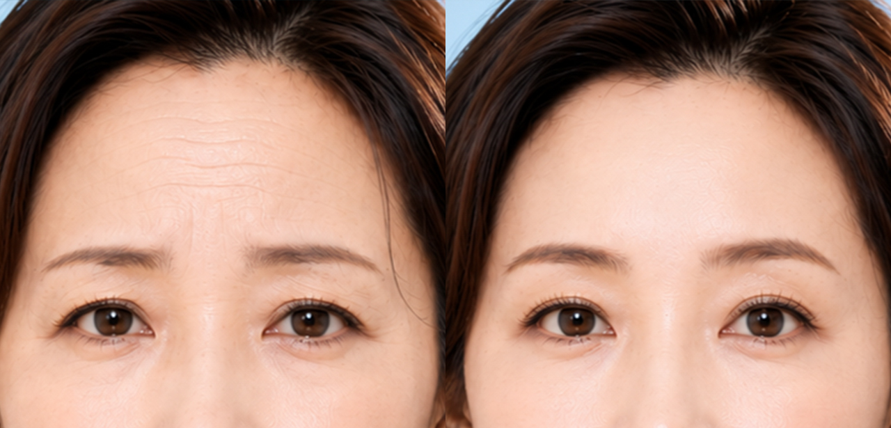 Before and after comparison