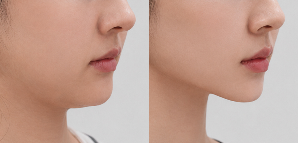 Before and after comparison